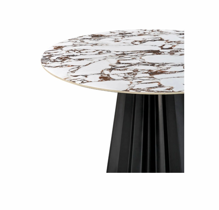 Jimena Marble Ceramic 47" Round Dining Table