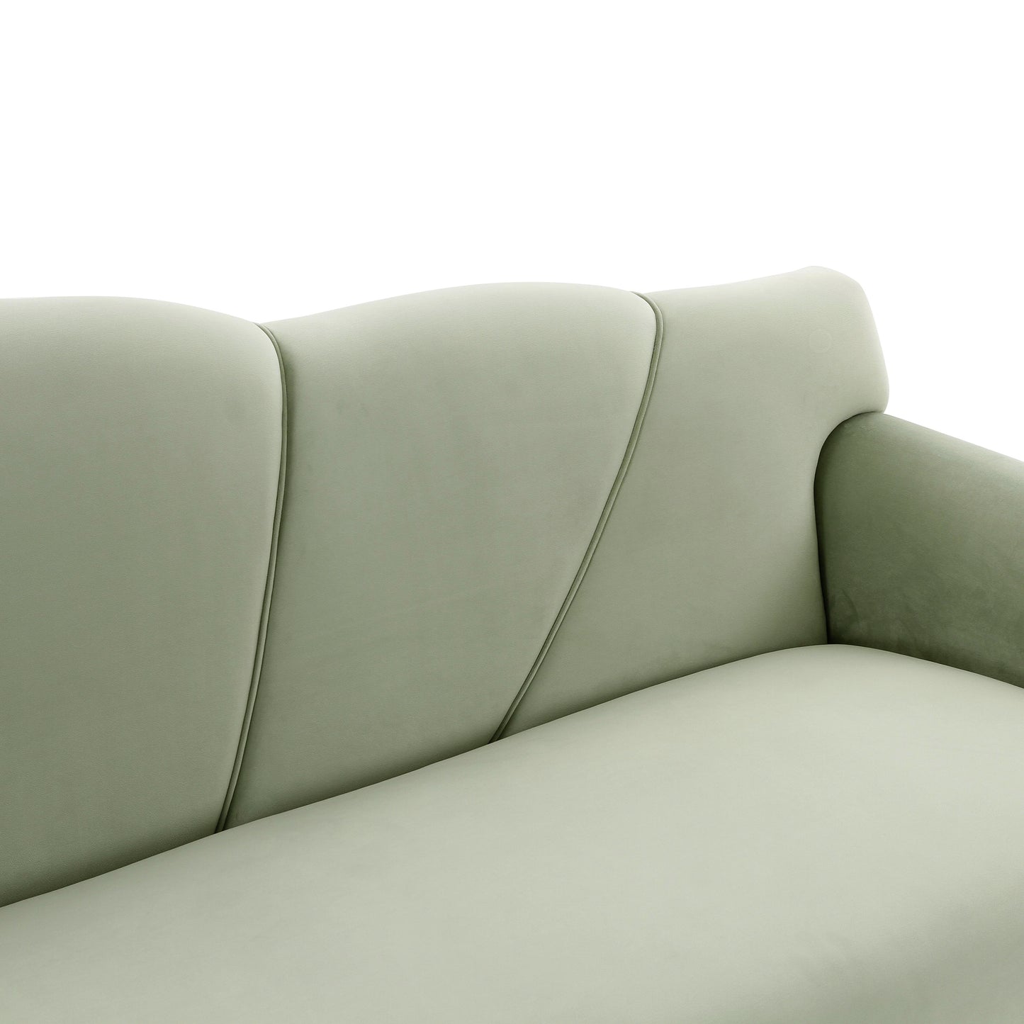 Dream Girl Moss Green Velvet Sofa