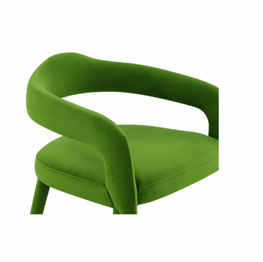 Lucia Green Velvet Dining Chair