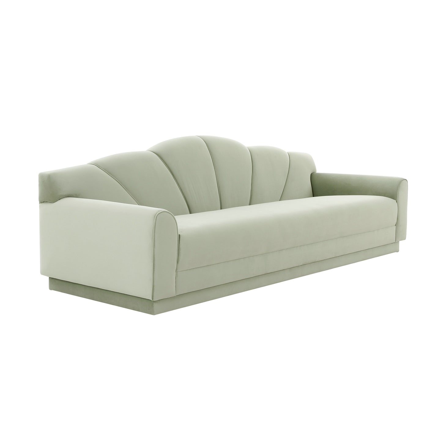 Dream Girl Moss Green Velvet Sofa