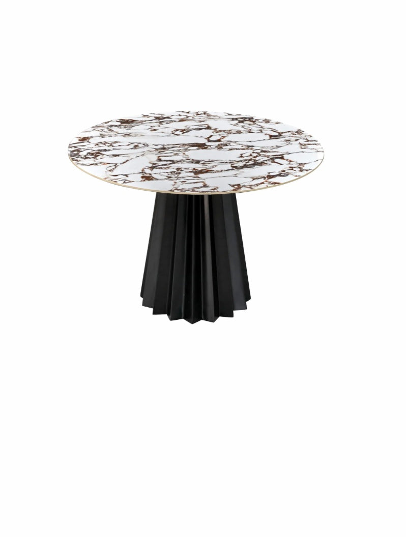 Jimena Marble Ceramic 47" Round Dining Table