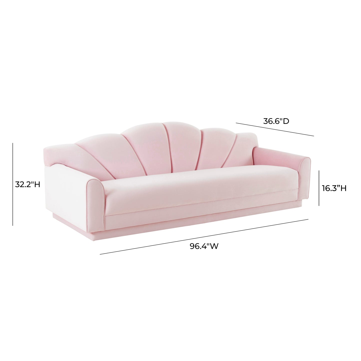 Dream Girl Soft Pink Sofa