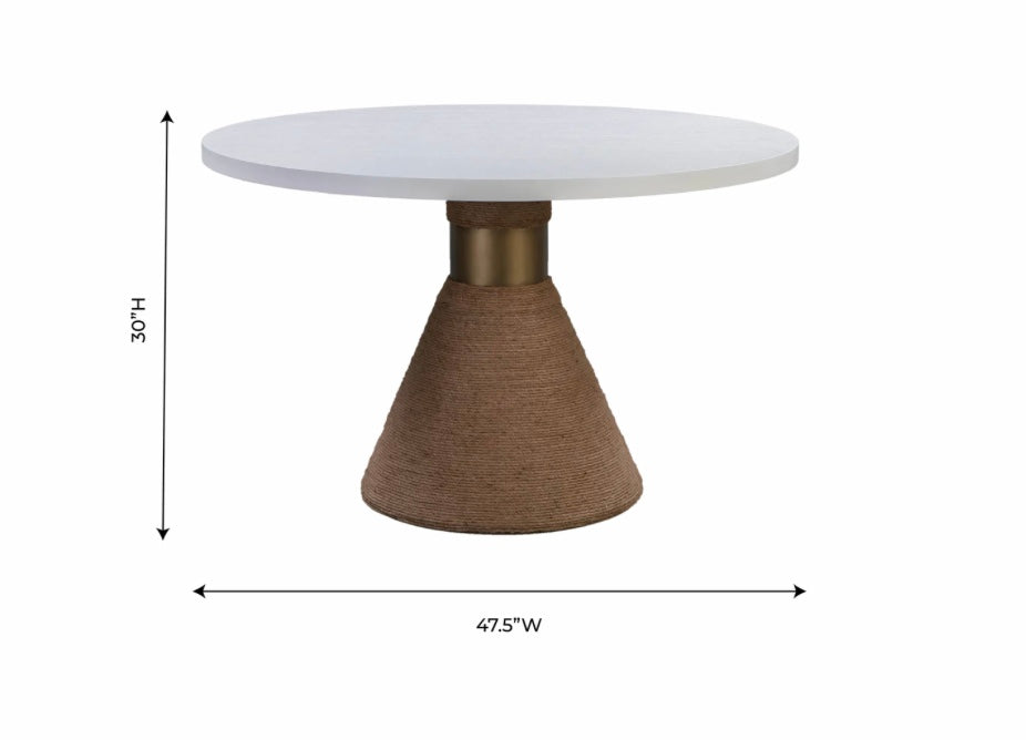 Rishi Rope 
48" Round Dining Table