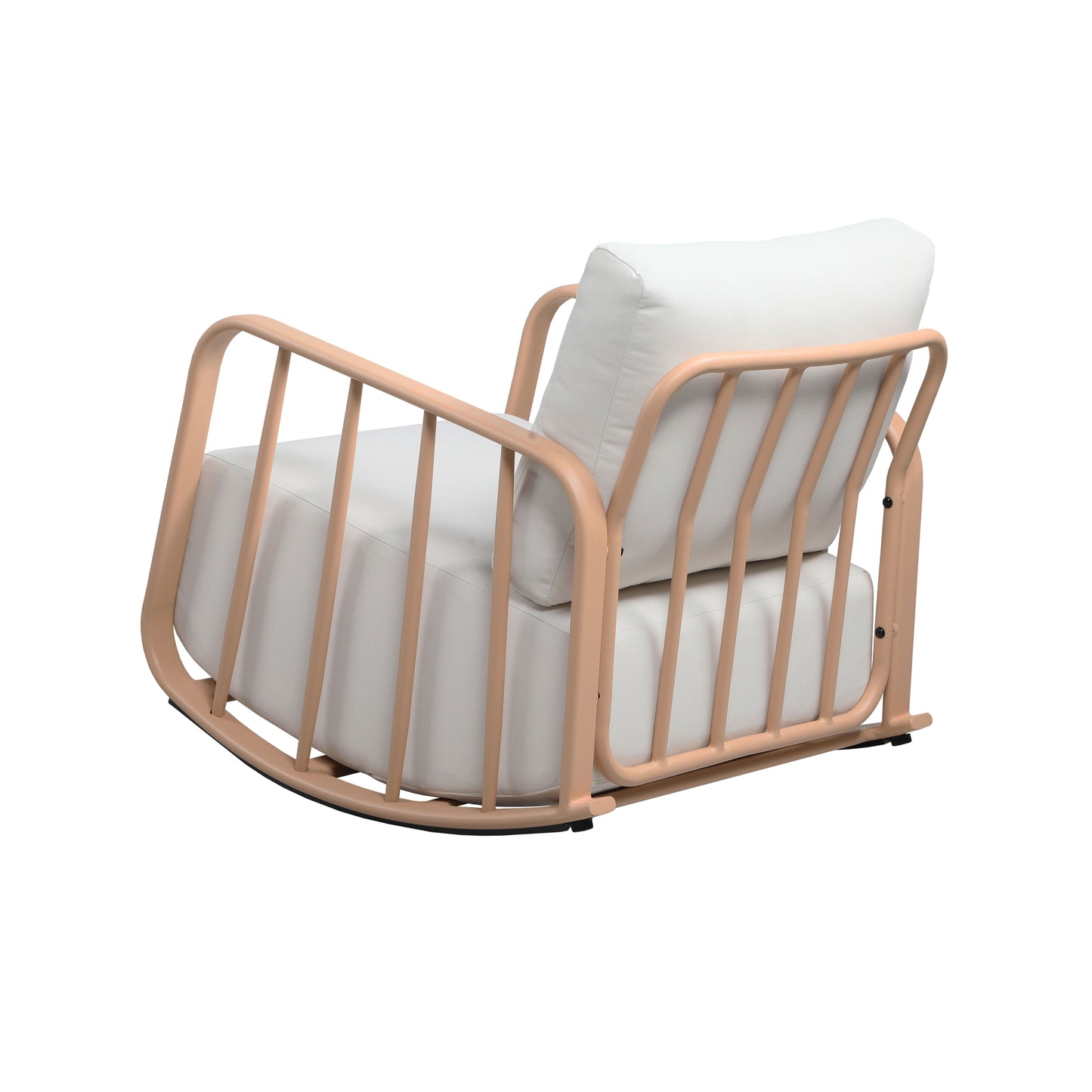 Violette Mint Green and Cream Outdoor Rocking Chair