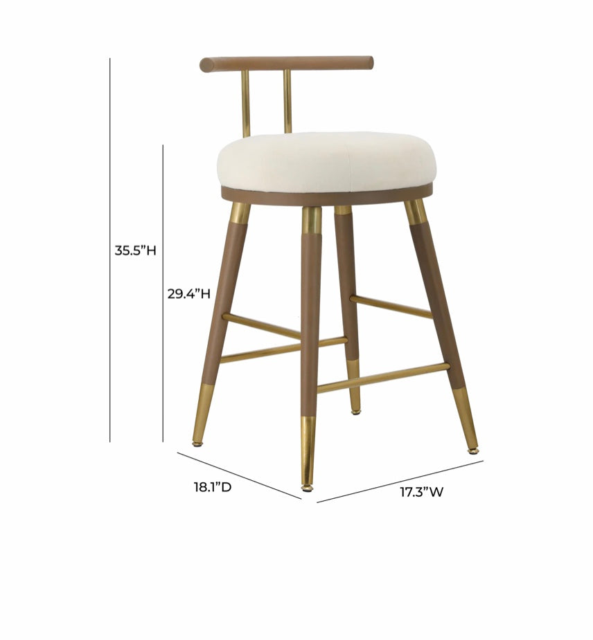 Juniper Velvet Stool