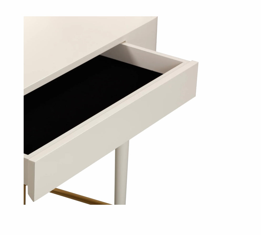 Penelope Vegan Leather Wrapped Vanity Desk