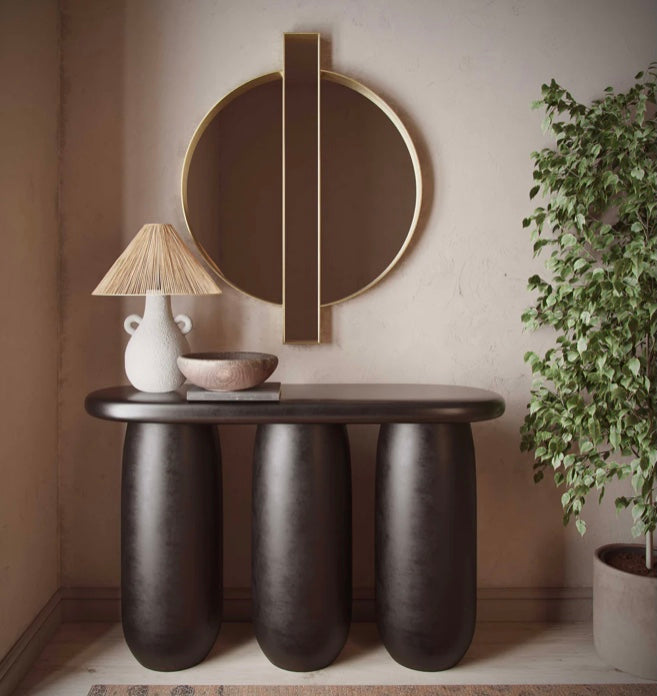 Rahul Black Console Table