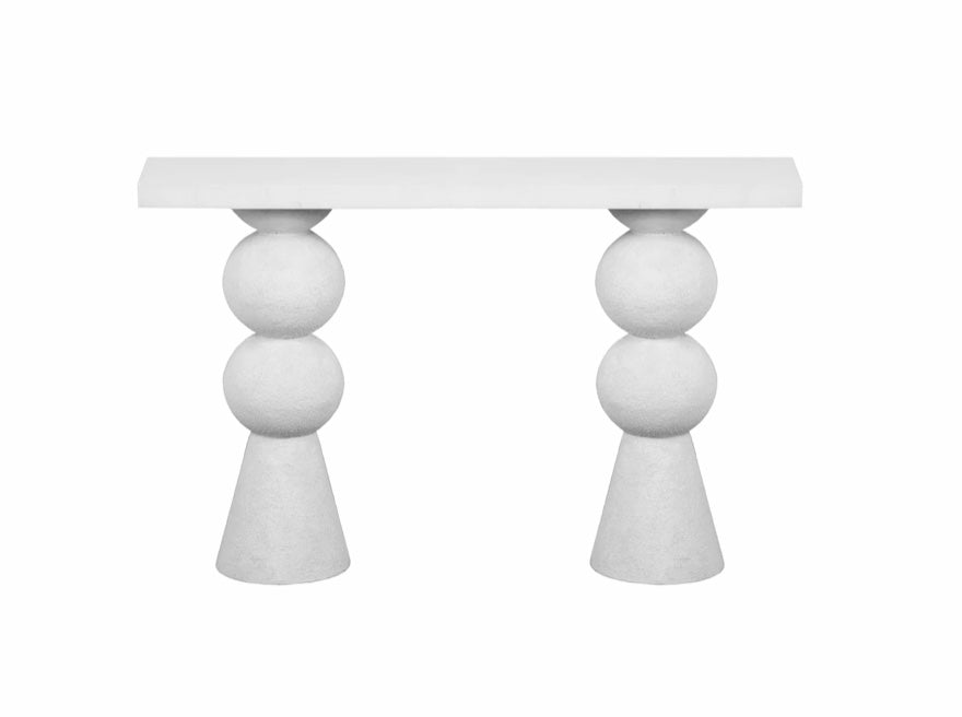 Lupita White Console Table