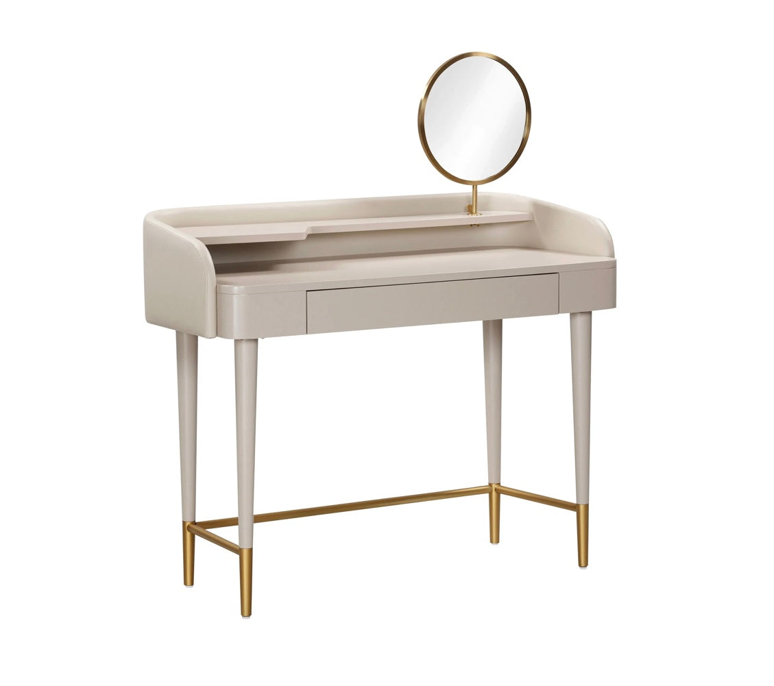 Penelope Vegan Leather Wrapped Vanity Desk