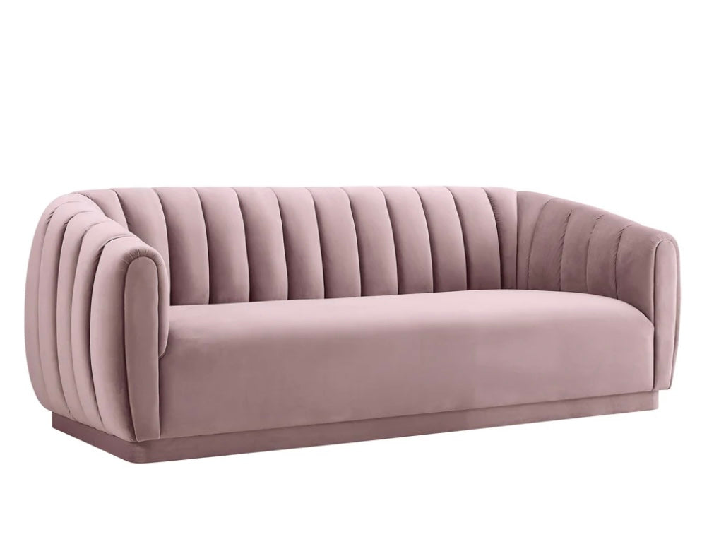 Arno Mauve Velvet Sofa