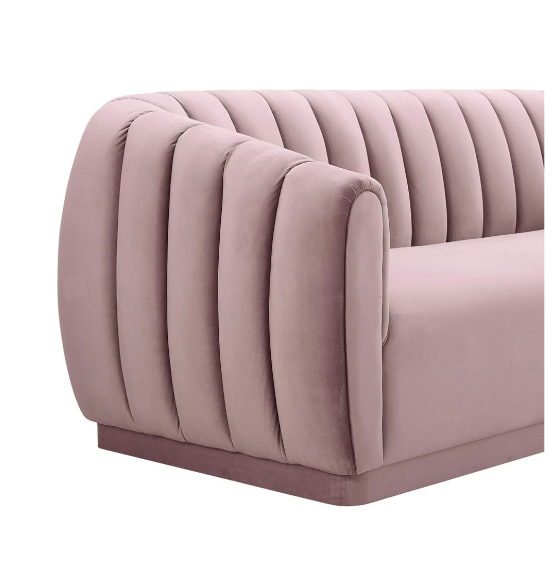 Arno Mauve Velvet Sofa