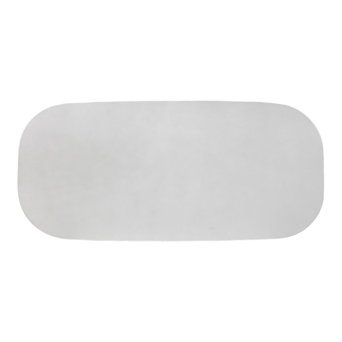 Margot Light Grey Faux Plaster Indoor / Outdoor Concrete 83" Oval Dining Table