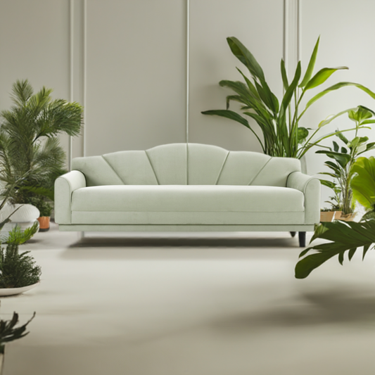 Dream Girl Moss Green Velvet Sofa